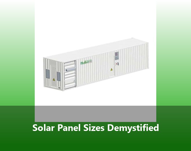 Solar Panel Sizes Demystified